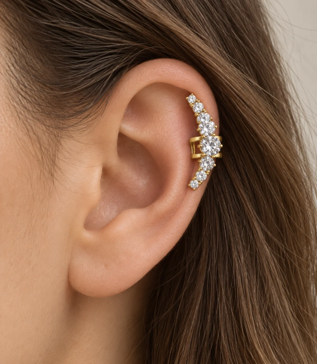 Ear Cuff Cascata di Luce
