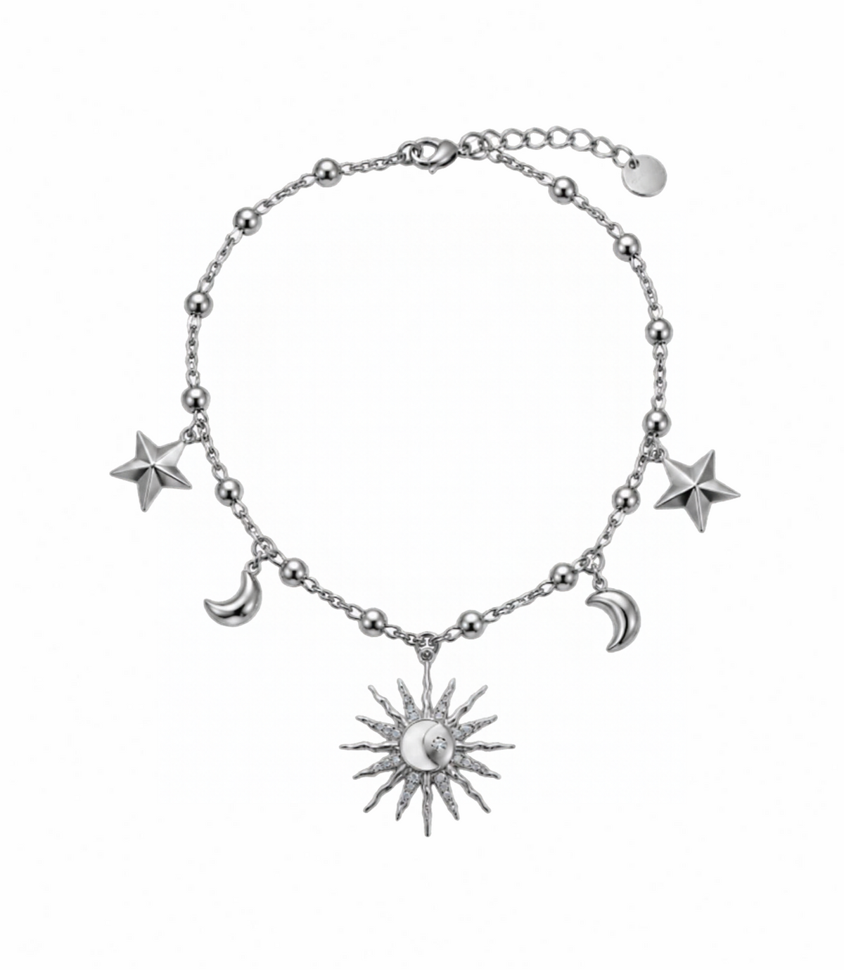 Bracciale Luna & Stelle Sonagli Silver