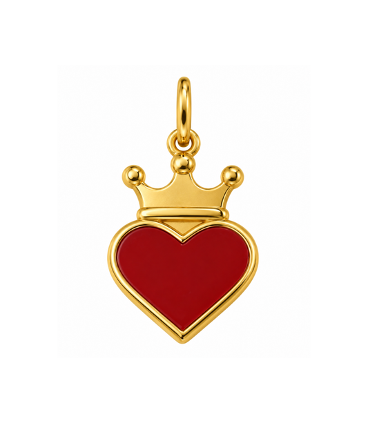 Ciondolo Cuore Incoronato