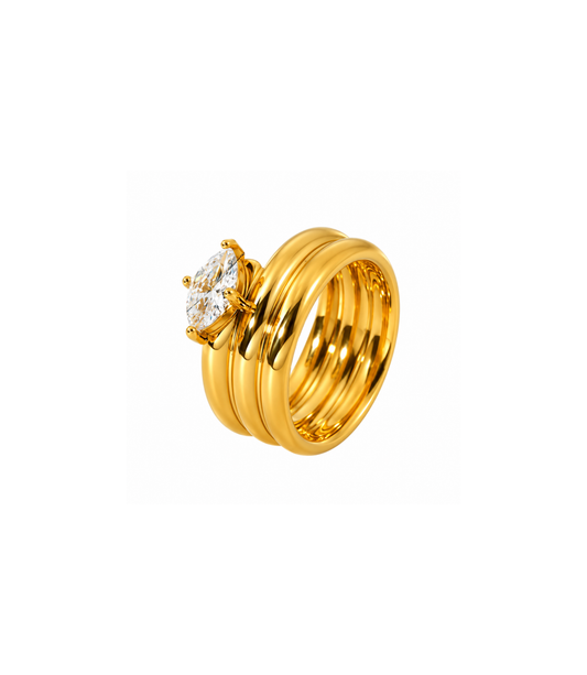 Anello golden line