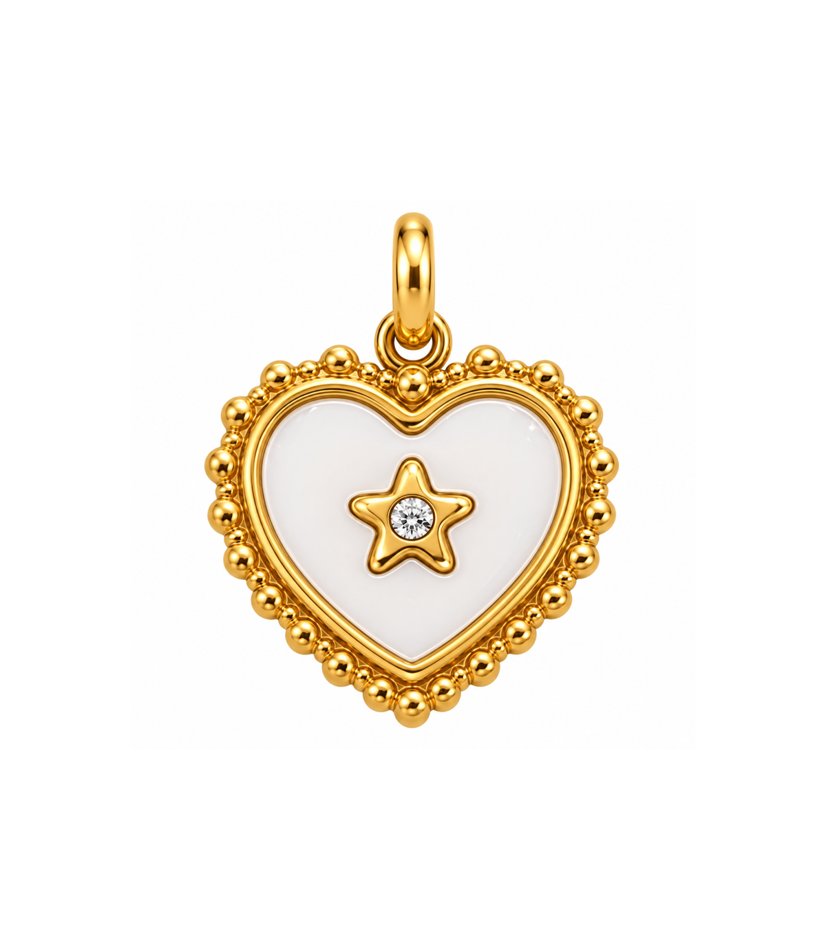 Ciondolo Cuore Stellato