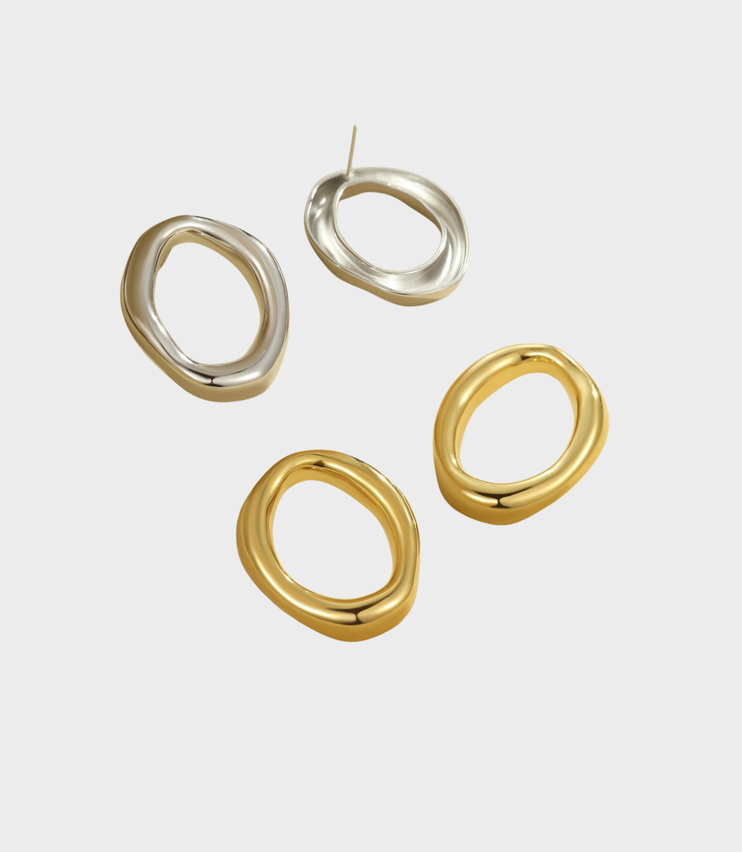 Orecchini cerchio imperfetto