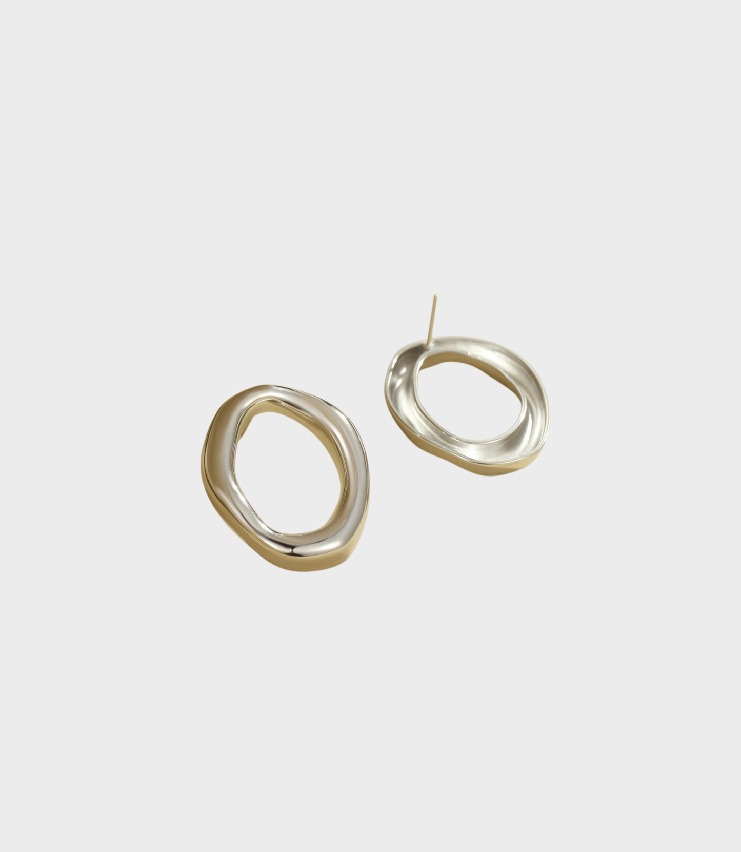 Orecchini cerchio imperfetto