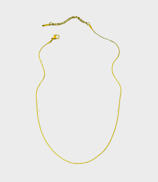 Collana S Piatta Gold