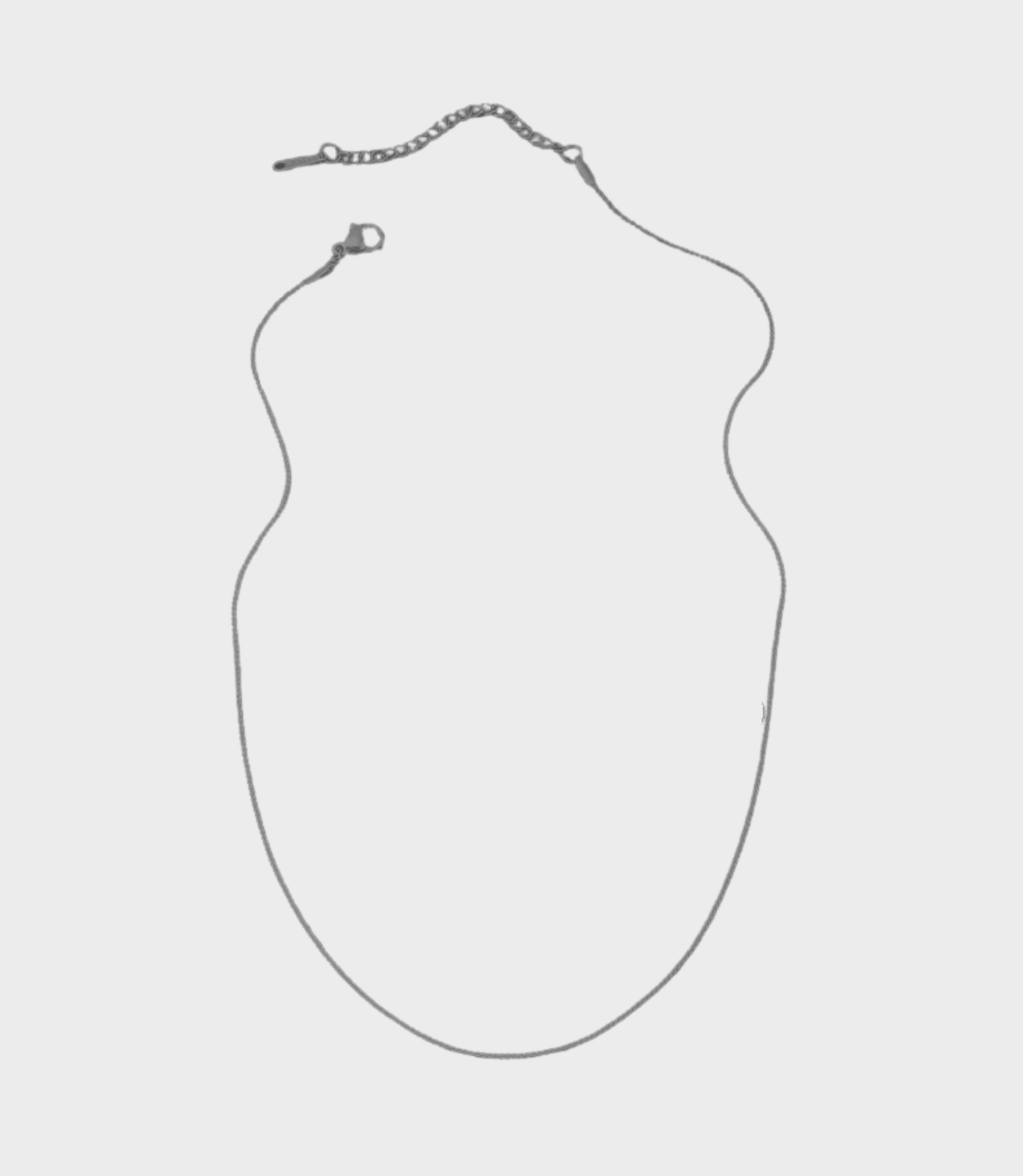 Collana S Piatta Silver