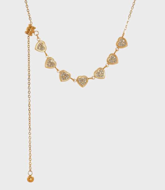 Collana Cuori di Luce Gold