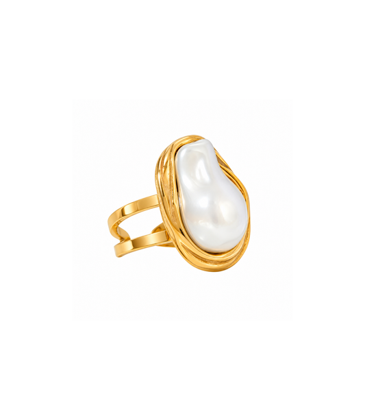 Anello perla marina
