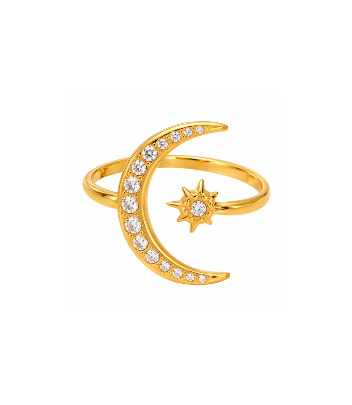 Anello luna e stella