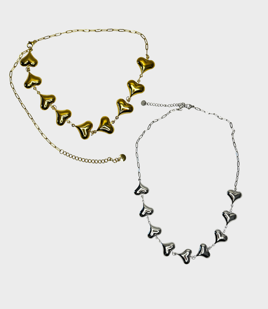 Collana infiniti cuori