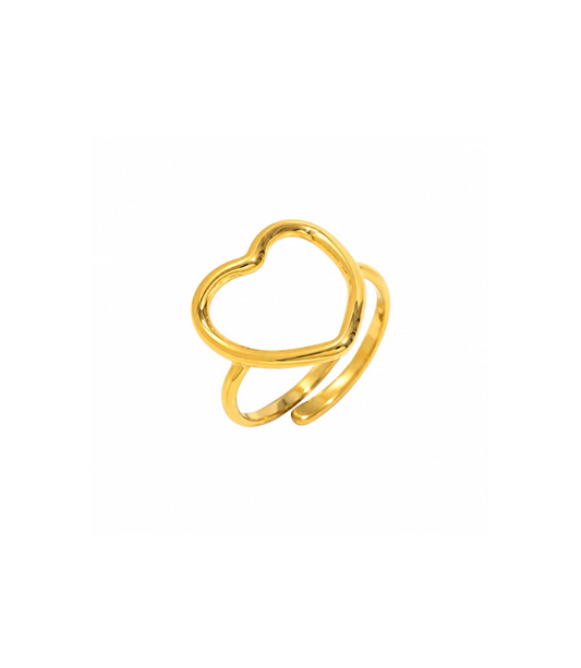 Anello Cuore Waves