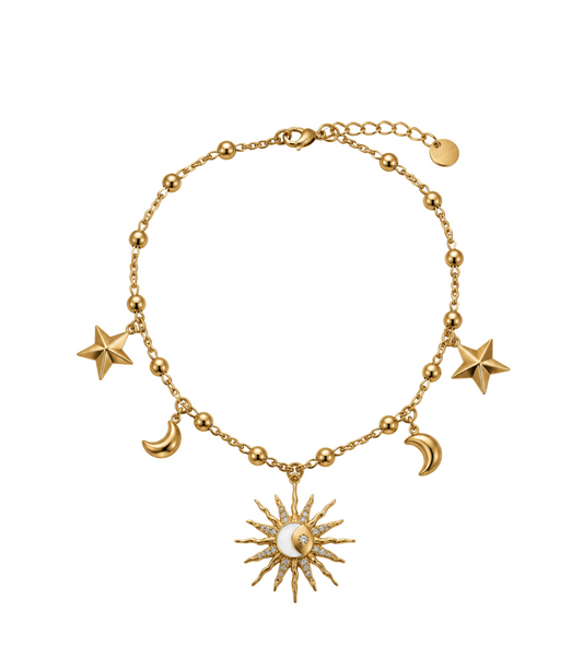 Bracciale Luna & Stelle Sonagli Gold
