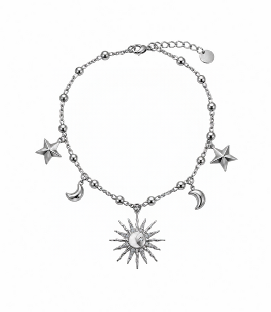 Bracciale Luna & Stelle Sonagli Silver