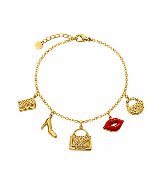 Bracciale Charm Fashion Icon Gold
