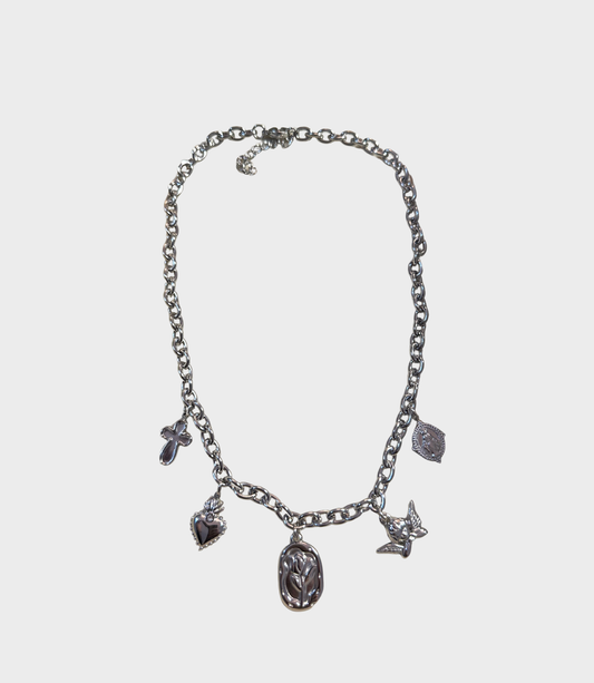 Sacred Charms Necklace Silver