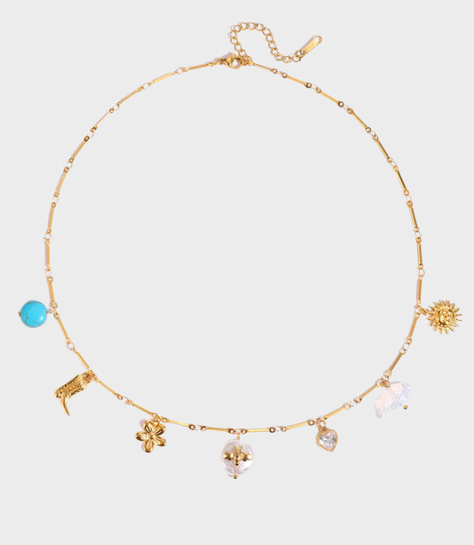 Collana Golden Charm Shine