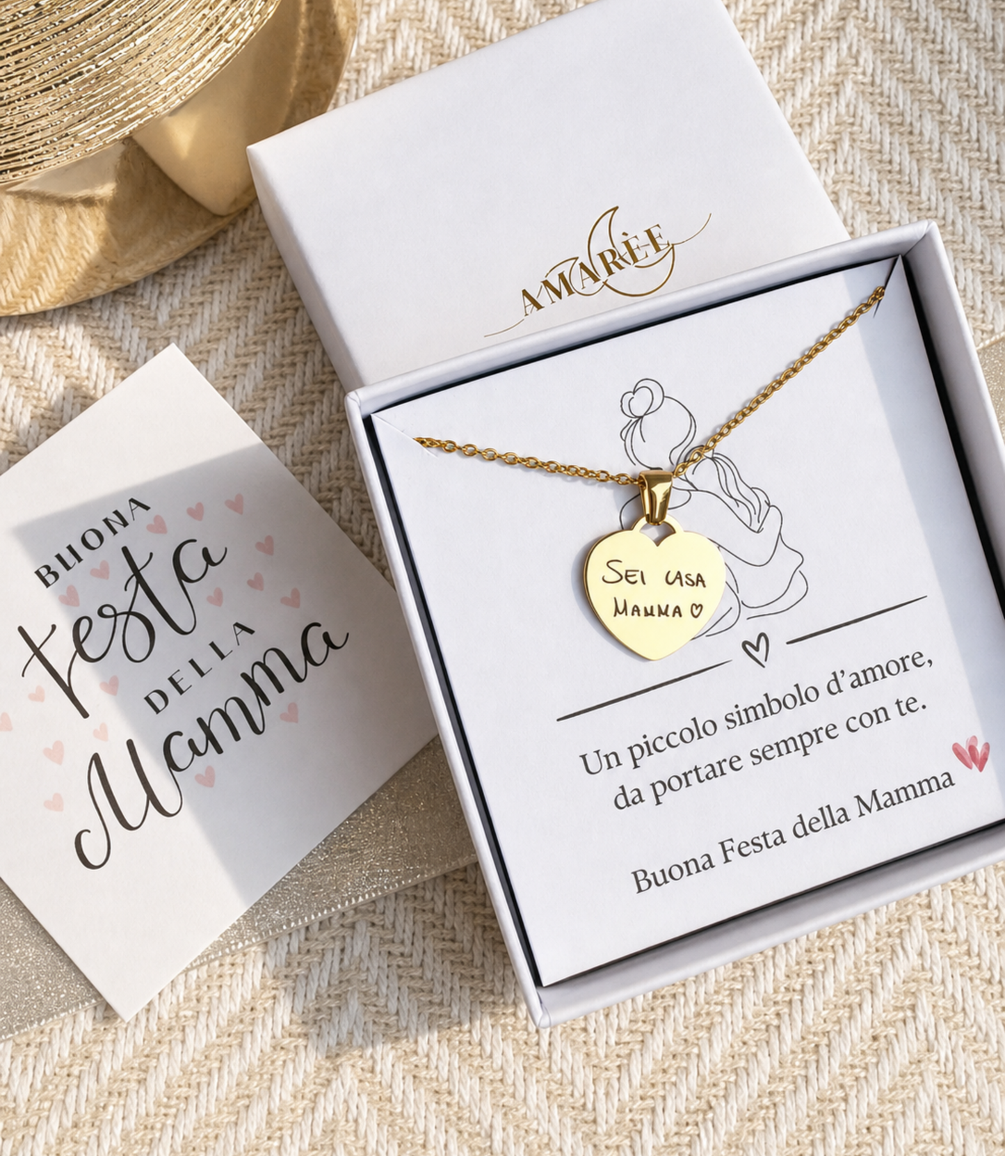 Ciondolo cuore inciso
