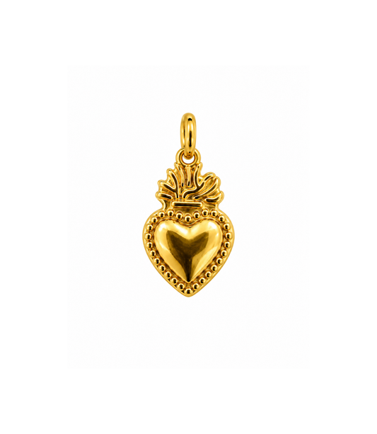 Ciondolo Cuore Sacro Gold